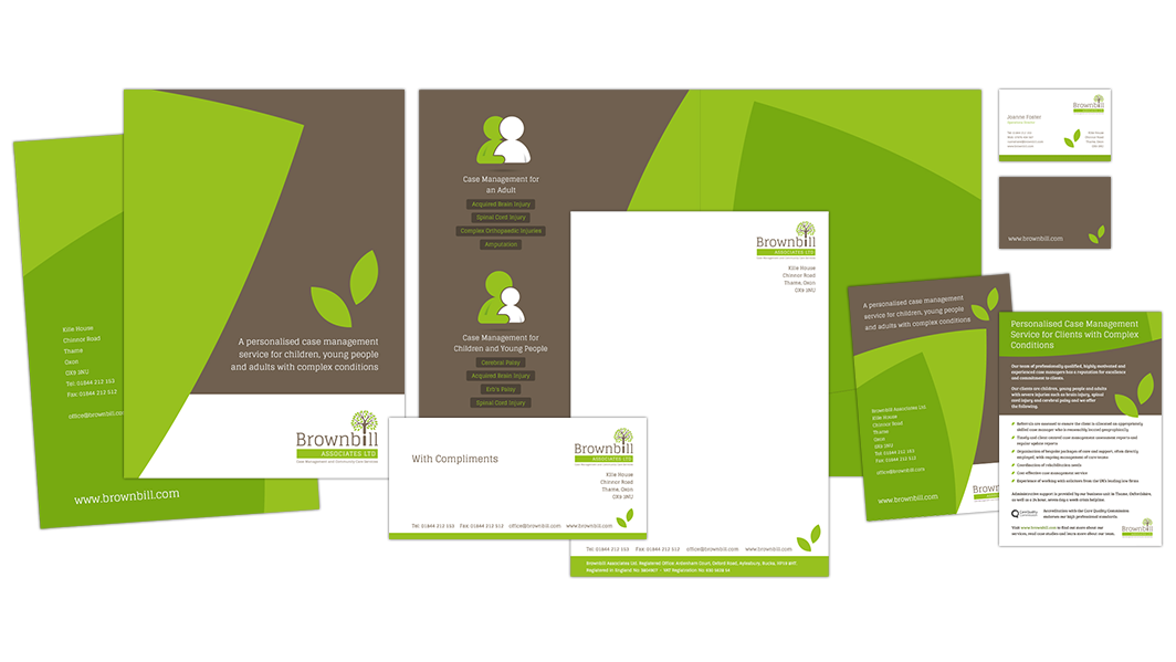 Logo, stationery and exhibition stand design service example