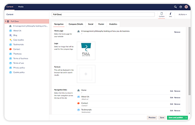 Small business websites with CMS