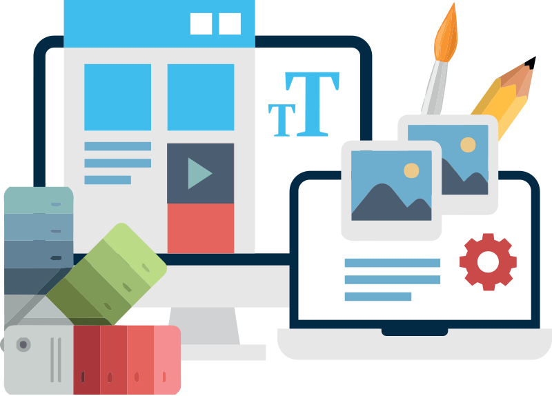 Graphic of web design