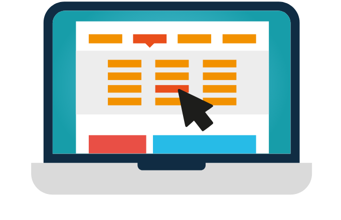 Graphic illustration of clear navigation