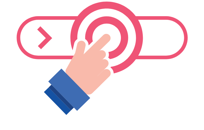 Graphic illustration of call to action button