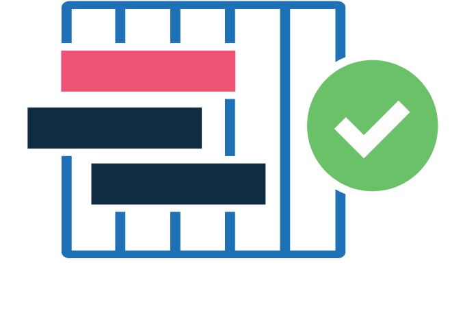 Graphic illustration of a project plan