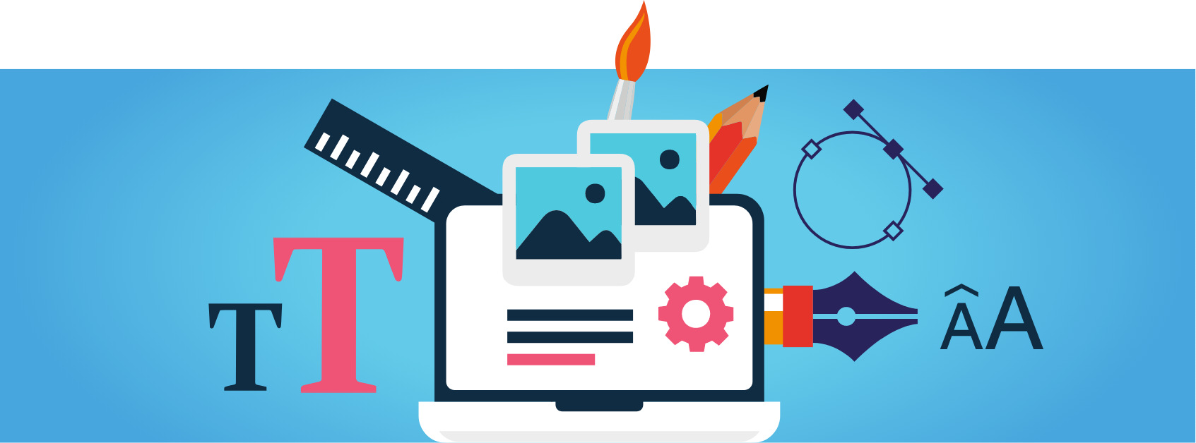 Graphic illustration for design planning