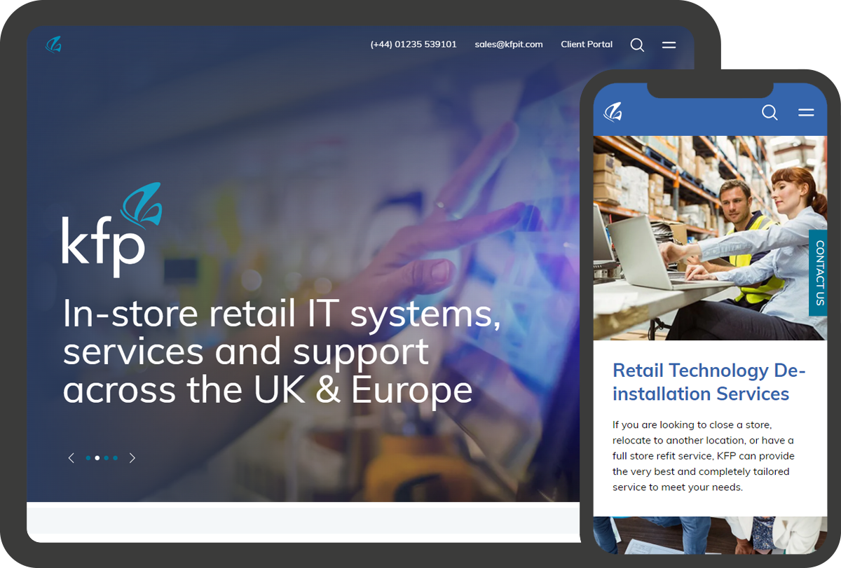 Image of KFP IT website