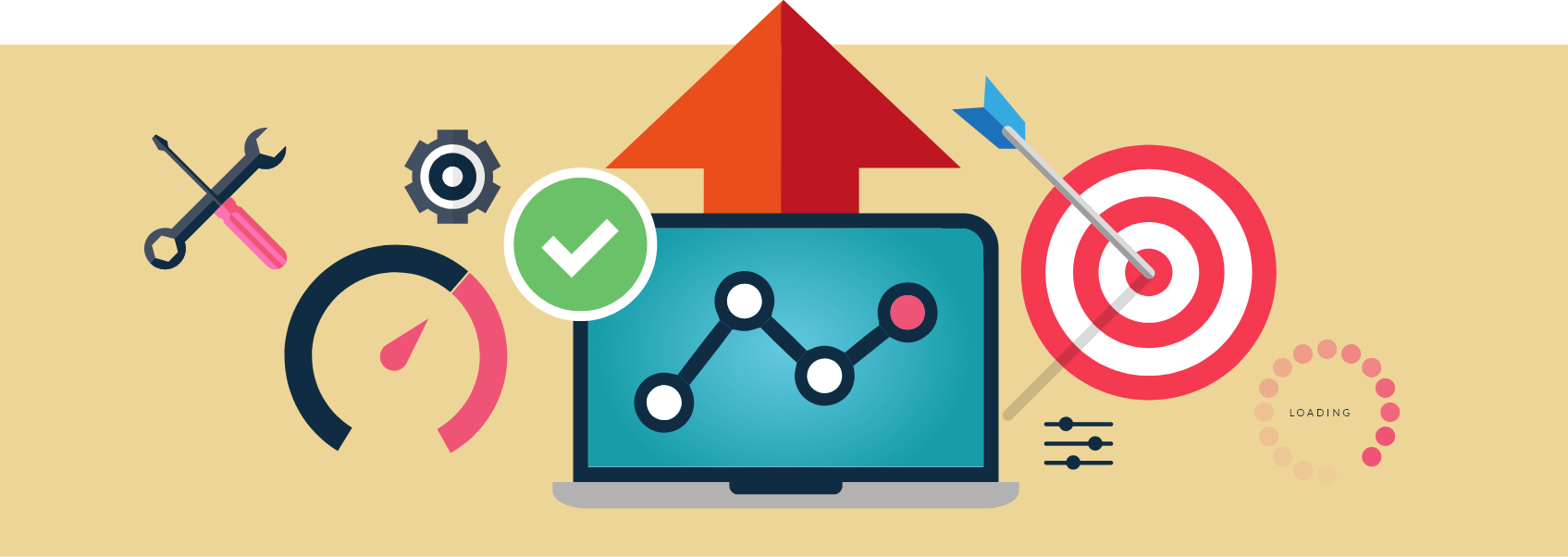 Graphic showing why website performance matters
