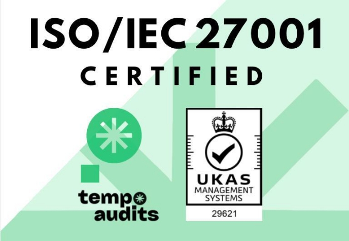 ISO/IEC 27001 certified logo